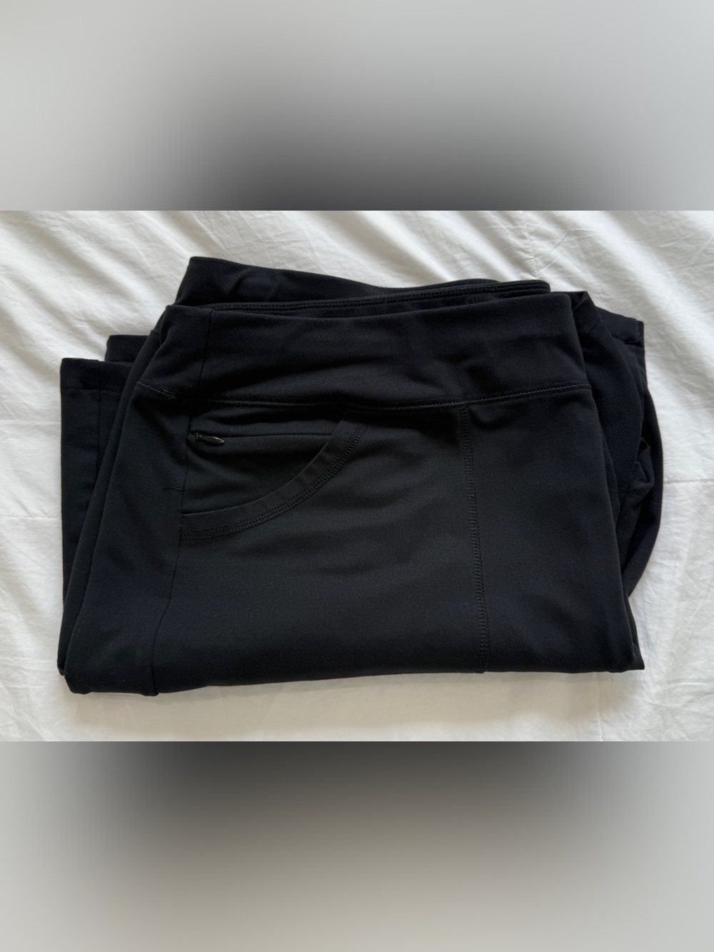 Women’s Lands End Black Activewear Shorts